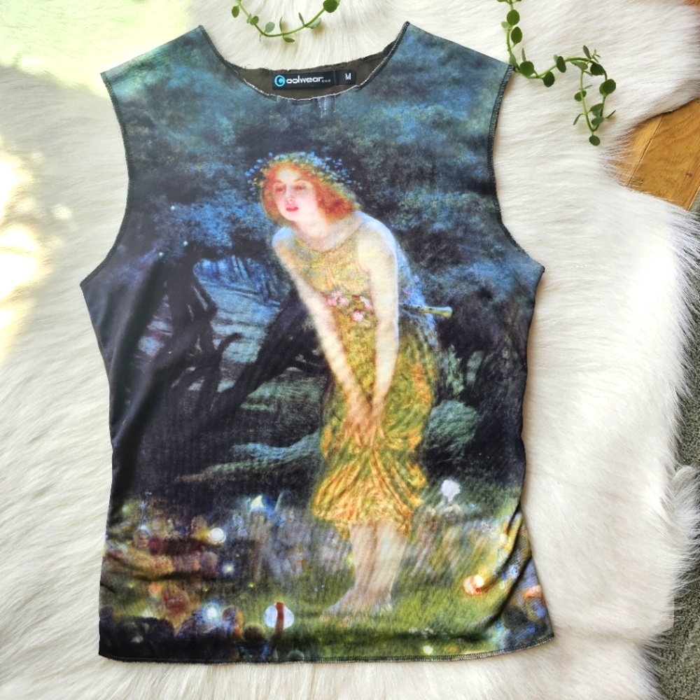 Vintage Y2K Midsummer Eve Art Print Tank